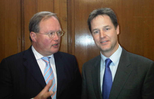 Hans van Baalen en Nick Clegg