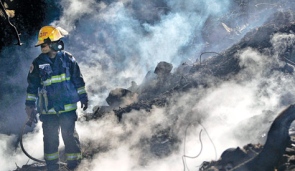 Palestijnse brandweerlieden niet geëerd