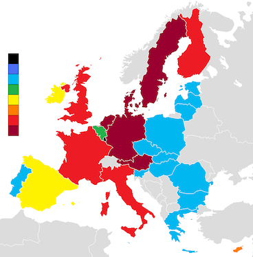 uitgaven aan de EU per land per hoofd van de bevolking